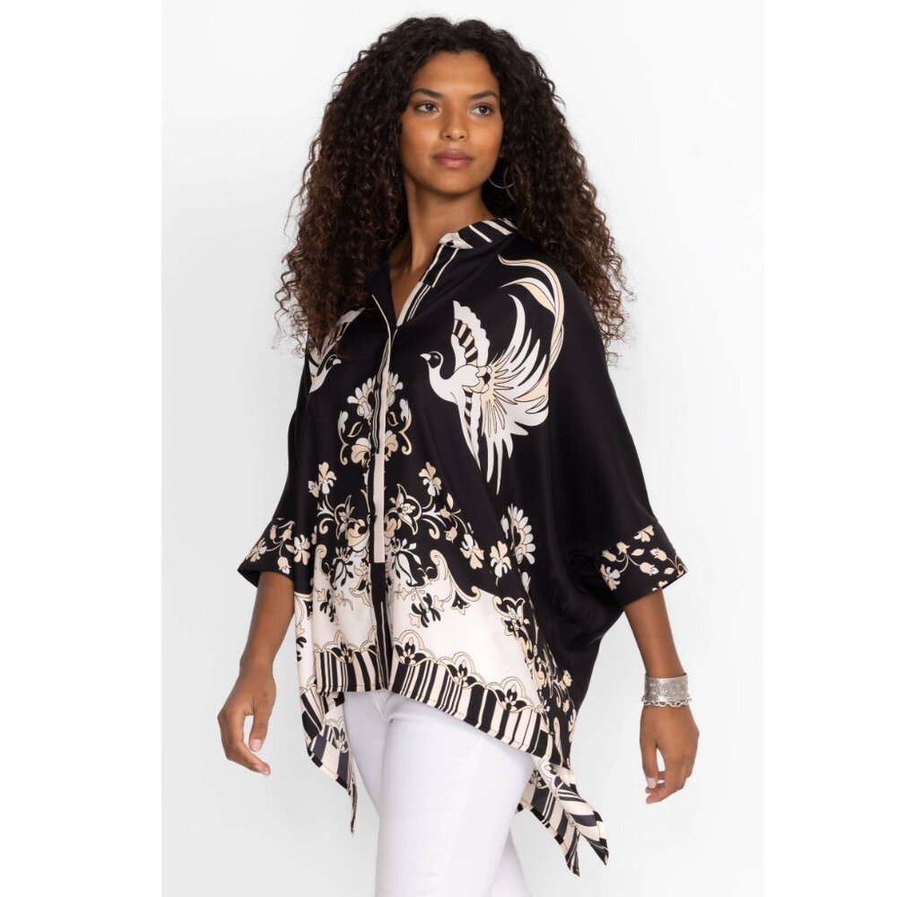 NWT Jade by Johnny Was | Katia Oversized Blouse in Bird of Paradise